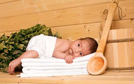 Sauna für Babys und Kleinkinder