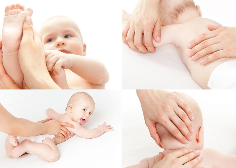 Sanfte Baby-Massagetechniken