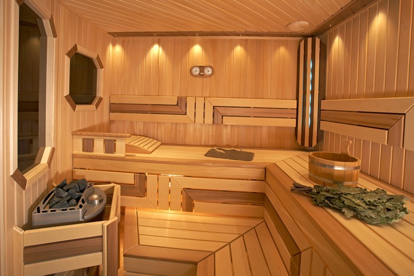 Keloholz in der Sauna